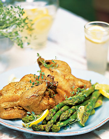 Cornish Game Hens with Herbs Butter