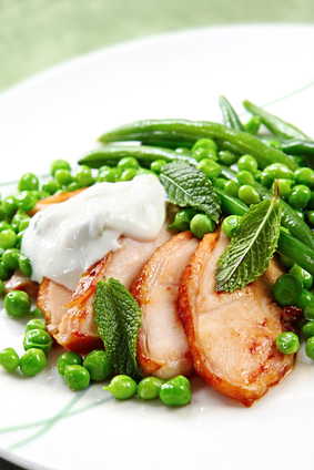 Minted Fresh Peas And Beans