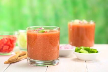 Chilled Red Bell Pepper & Habanero Soup