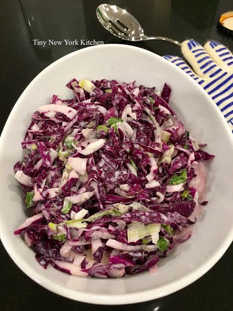 Cabbage & Spring Onion Salad With Greek Yogurt Dressing 1