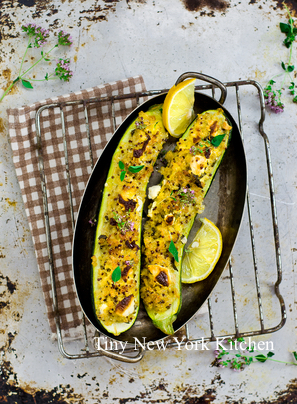 Grilled Zucchini With Parmesan Breadcrumbs