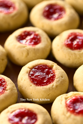 Jam Thumbprint Cookies - Tiny New York Kitchen