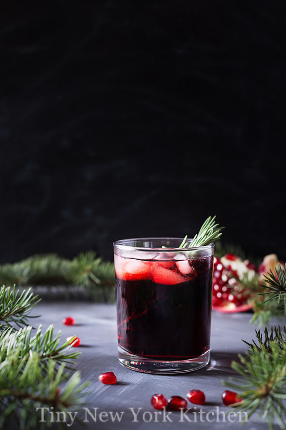 Pomegranate Christmas Cocktail