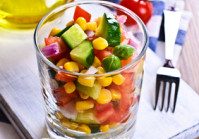 Corn, Tomato & Cucumber Salad