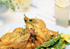 Cornish Game Hens with Herbs Butter
