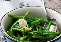 Green Beans With Olive Vinaigrette