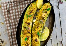 Grilled Zucchini With Parmesan Breadcrumbs