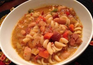 Ham, Bean & Pasta Soup 1