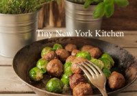 Pan Roasted Lamb Meatballs With Brussels Sprouts