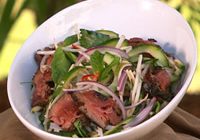Thai Noodle Salad With Sliced Beef