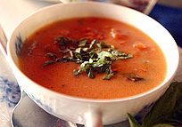 040709 STONE MOUNTAIN GA: The Village Bakery's Tomato Basil soup.(BILLY SMITH II/STAFF)